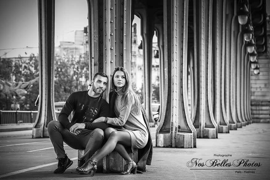 Séance photo couple mode Paris