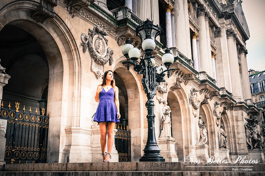 Séance photo de mode Paris Opéra Garnier