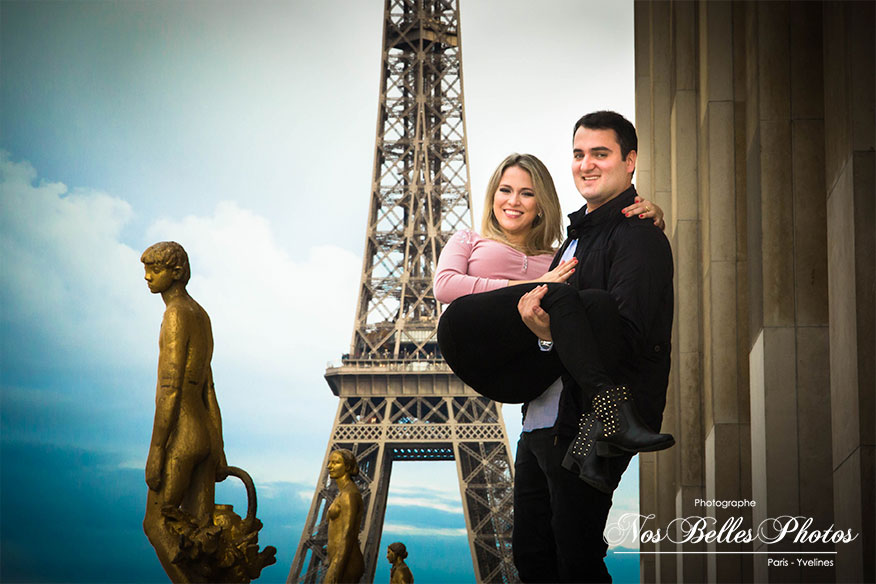 Shooting photo de couple Paris